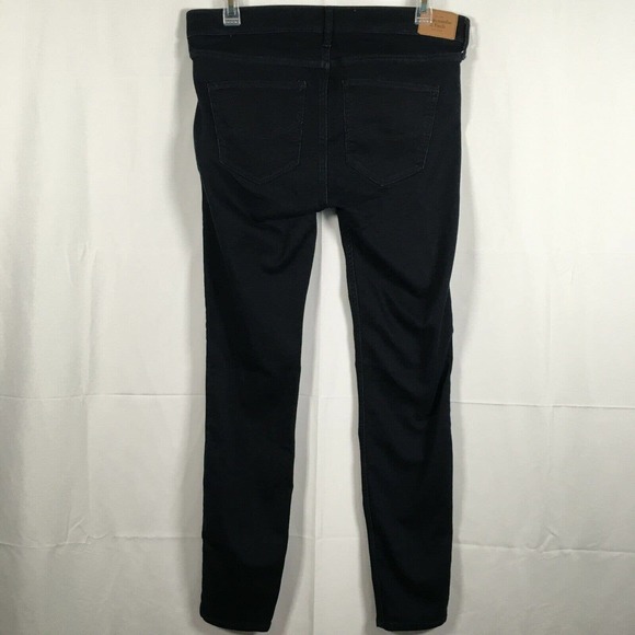 Abercrombie &‎ Fitch Jean Leggings Womens Sz 8R Dark Blue Stretch Skinny - Picture 3 of 9